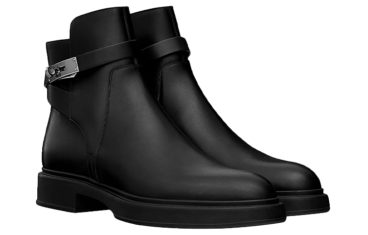 Lookbook HERMES Veo Ankle Boot 'Kulit Anak Sapi Hitam' H192560Z-H02