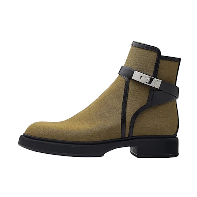 HERMES Veo Canvas Boot 'Green Fashion'