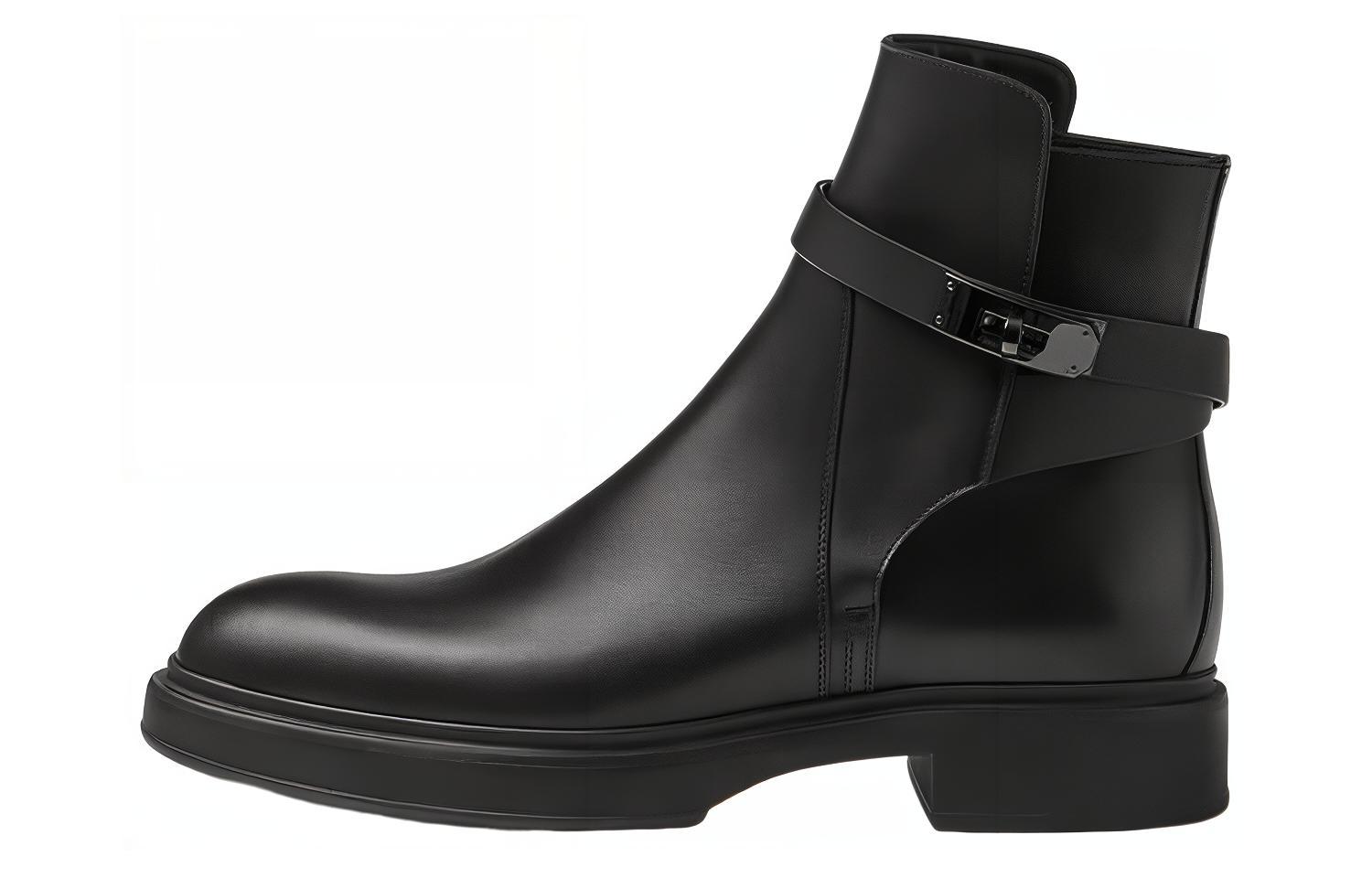 HERMES Veo Round Toe Ankle Boot 'Black' H222935Z-H01