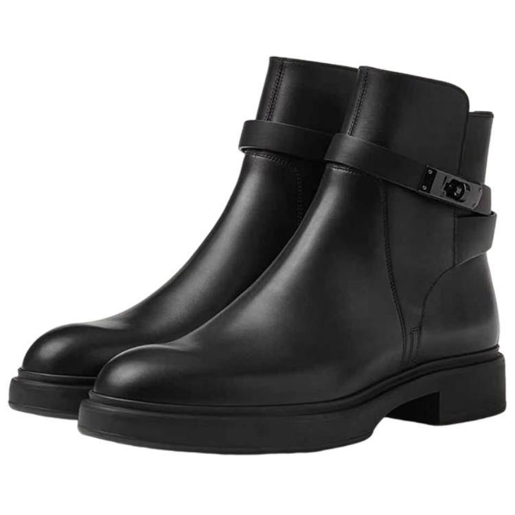 Lookbook HERMES Veo Round Toe Ankle Boot 'Black' H222935Z-H01