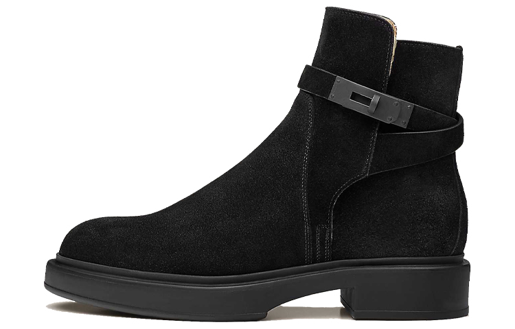 HERMES Veo Short Boot 'Black Fashion Leather' H212113Z-03