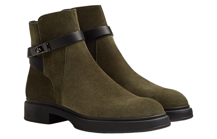 Shop HERMES Bota Corta Veo 'Moda Verde' H222934Z-H4N