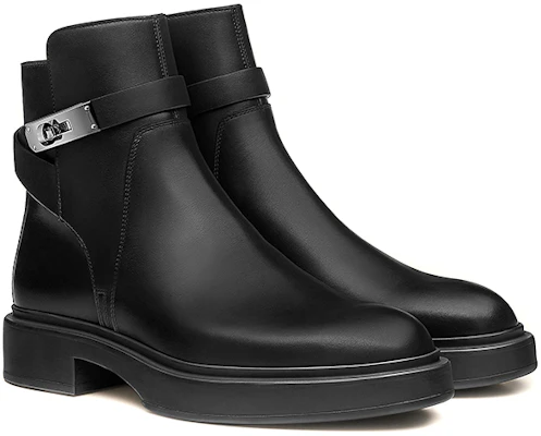 HERMES Veo Veau Short Boots 'Black' H192081Z-R23 Shop HERMES Veo Veau Short Boots 'Black' H192081Z-R23