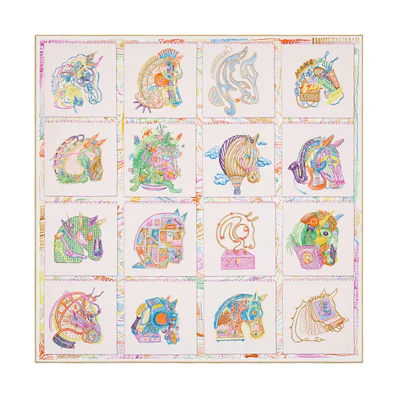 HERMES Versatile Silk Scarf Unisex Couple Style Multi-color Options H003913S-05