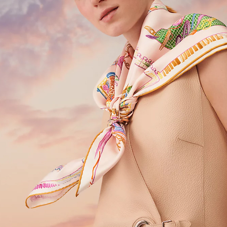 HERMES Versatile Silk Scarf Unisex Couple Style Multi-color Options H003913S-05 圖 3