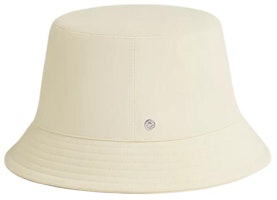 HERMES White Logo-Embellished Viscose Unisex Bucket Hat H241085N5H59 HERMES White Logo-Embellished Viscose Unisex Bucket Hat H241085N5H59