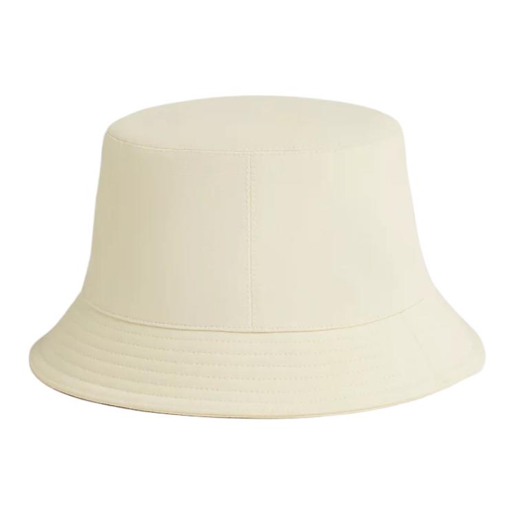 Lookbook HERMES Topi Bucket Unisex Putih dengan Logo Viscose H241085N5H59