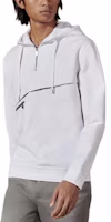 HERMES White Solid Color Hooded Pullover Zip Long Sleeve Sweatshirt H457870HA90SM HERMES White Solid Color Hooded Pullover Zip Long Sleeve Sweatshirt H457870HA90SM