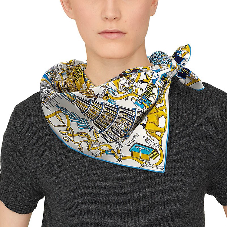 HERMES World Expo 90cm Scarf Yellow H003536S-06 圖 3