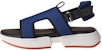 Sandal Kain Tenun HERMES 'Biru Hitam' H231752Z-HI3