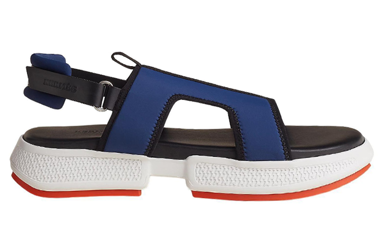 Order HERMES Woven Fabric Sandal 'Blue Black' H231752Z-HI3