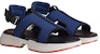 Sandal Kain Tenun HERMES 'Biru Hitam' H231752Z-HI3
