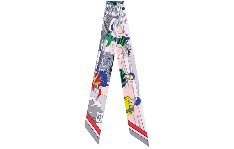 HERMES Wow Twilly Silk Scarf Unisex Couple Edition H063463S-05 圖 2