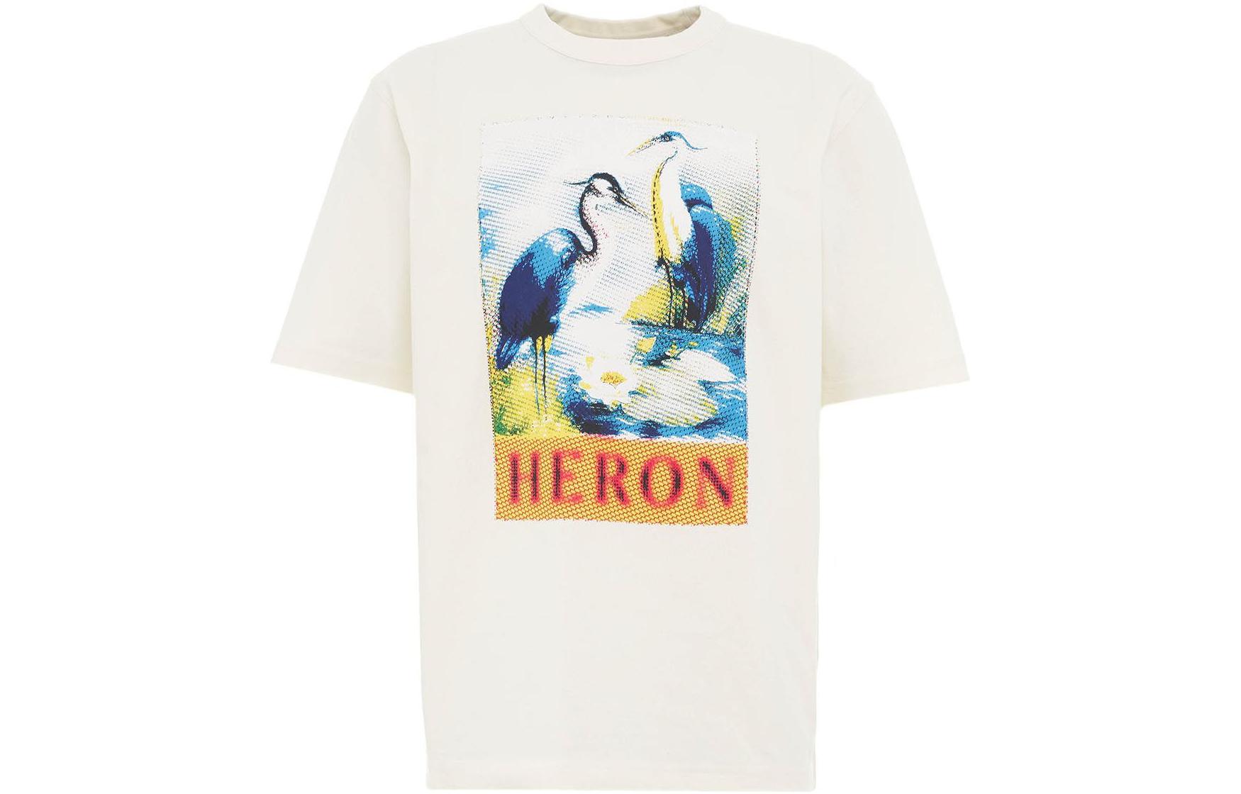 Order HERON PRESTON Camiseta Gráfica con Estampado Animal Crewneck HMAA032F22JER0140146