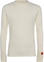 HERON PRESTON Beige Slim-Fit Crewneck Long-Sleeve Sweater HMUE002F23JER002 HERON PRESTON Beige Slim-Fit Crewneck Long-Sleeve Sweater HMUE002F23JER002