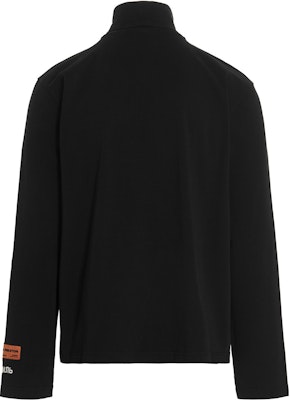 HERON PRESTON Camiseta Negra de Cuello Alto con Logo y Manga Larga HMAB027C99JER0011001 Lookbook HERON PRESTON Camiseta Negra de Cuello Alto con Logo y Manga Larga HMAB027C99JER0011001