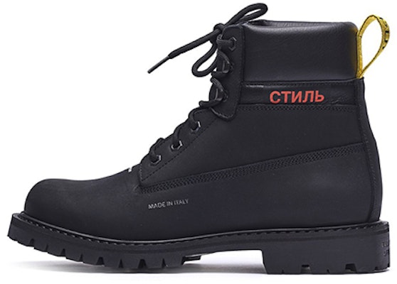 Heron Preston 'Crane' Martin Boots 'Black' HMIA001F18700048 Buy Heron Preston 'Crane' Martin Boots 'Black' HMIA001F18700048