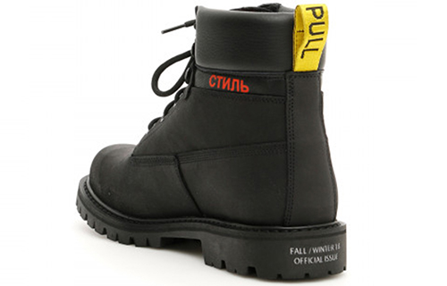 Lookbook Heron Preston Bottes Martin ''Crane'' Noir HMIA001F18700048