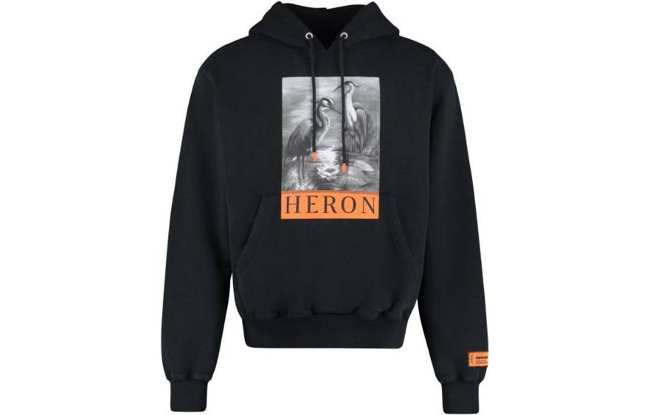 Heron Preston Animal Letter Graphic Hoodie Black () HMBB017C99JER0041001