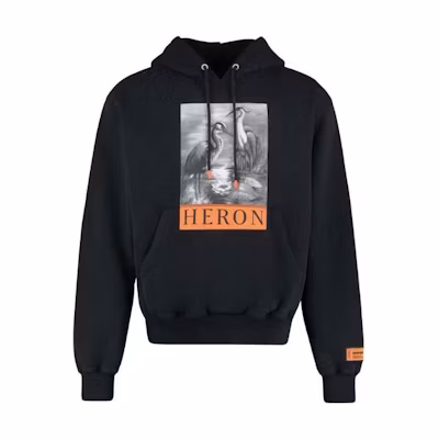 Heron Preston Animal Letter Graphic Hoodie Black () HMBB017C99JER0041001