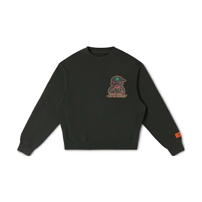 Heron Preston Animal Print Crewneck Sweatshirt Black () HMBA020F23JER0081007