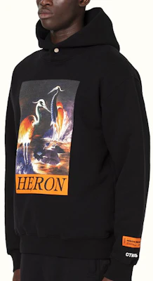 Heron Preston Black Crane Print Hoodie HMBB011F20JER0021020 Purchase Heron Preston Black Crane Print Hoodie HMBB011F20JER0021020