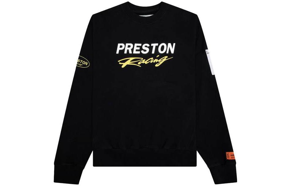 Heron Preston Black Crewneck Logo Long Sleeve Sweatshirt HMBA020S23JER0061001