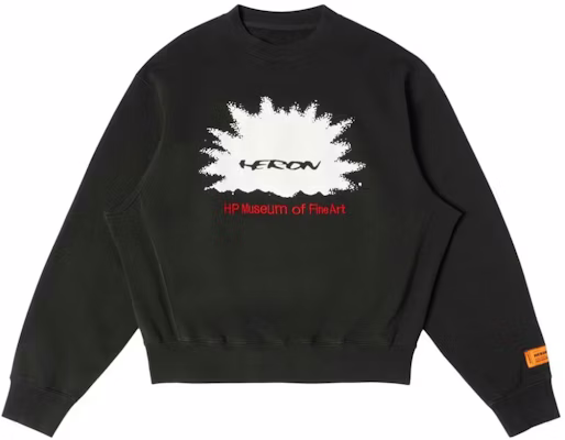 Heron Preston Black Crewneck Logo Oversized Long Sleeve Sweatshirt HMBA020F23JER0061025 Buy Heron Preston Black Crewneck Logo Oversized Long Sleeve Sweatshirt HMBA020F23JER0061025