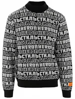 Heron Preston Black Crewneck Sweatshirt with Repeat Logo HMHF001F20KNI0021001 Heron Preston Black Crewneck Sweatshirt with Repeat Logo HMHF001F20KNI0021001