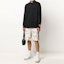 Shop HERON PRESTON Black Logo Embroidered Crewneck Sweatshirt HMAB017F20JER0011001