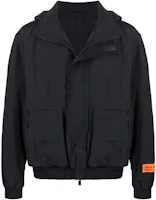 Heron Preston Black Logo Print Zipper Jacket Long Sleeve HMEA038R21FAB0011001 Heron Preston Black Logo Print Zipper Jacket Long Sleeve HMEA038R21FAB0011001
