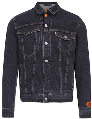 HERON PRESTON Jaket Denim Patch Hitam HMYE006S209260238988 Order HERON PRESTON Jaket Denim Patch Hitam HMYE006S209260238988