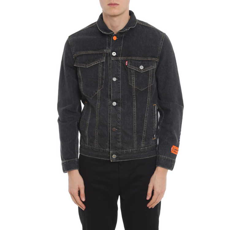Details for HERON PRESTON Jaket Denim Patch Hitam HMYE006S209260238988