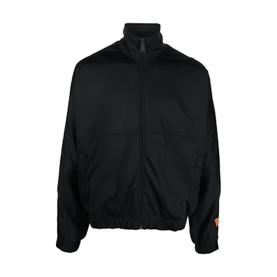 Heron Preston Black Solid Color Logo Patch Jacket HMBD006C99JER0011000