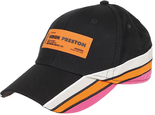 HERON PRESTON 黑色條紋遮陽棒球帽 男女適用 HMLB001S20766007 Order HERON PRESTON 黑色條紋遮陽棒球帽 男女適用 HMLB001S20766007