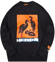 HERON PRESTON Black Unisex Long Sleeve Sweatshirt HMBA003F198080030488 HERON PRESTON Black Unisex Long Sleeve Sweatshirt HMBA003F198080030488