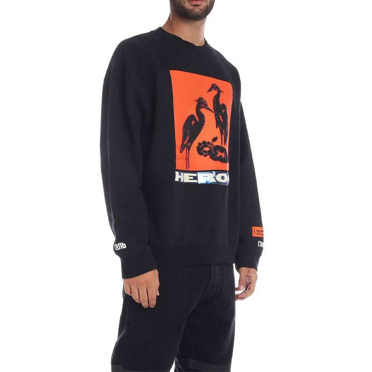 Details for ヘロンプレストン ブラック ユニセックス 長袖 スウェットシャツ HMBA003F198080030488