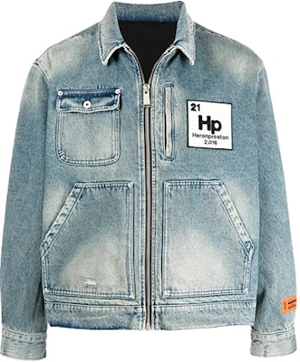 헤론 프레스톤 블루 로고 패치 워싱 데님 재킷 ZIP HMEA052R21DEN0014000 Buy 헤론 프레스톤 블루 로고 패치 워싱 데님 재킷 ZIP HMEA052R21DEN0014000