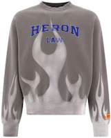 Heron Preston Brown Crewneck Pullover Sweatshirt with Letter Print HMBA020S23JER0050901 Heron Preston Brown Crewneck Pullover Sweatshirt with Letter Print HMBA020S23JER0050901