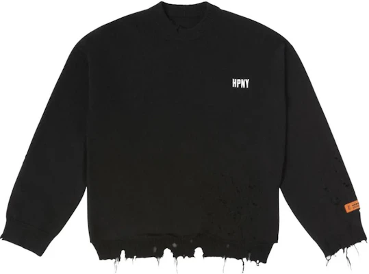 Heron Preston Crewneck Pullover Loose Fit Sweatshirt Black Mens HMHE011F23KNI0011001 Buy Heron Preston Crewneck Pullover Loose Fit Sweatshirt Black Mens HMHE011F23KNI0011001