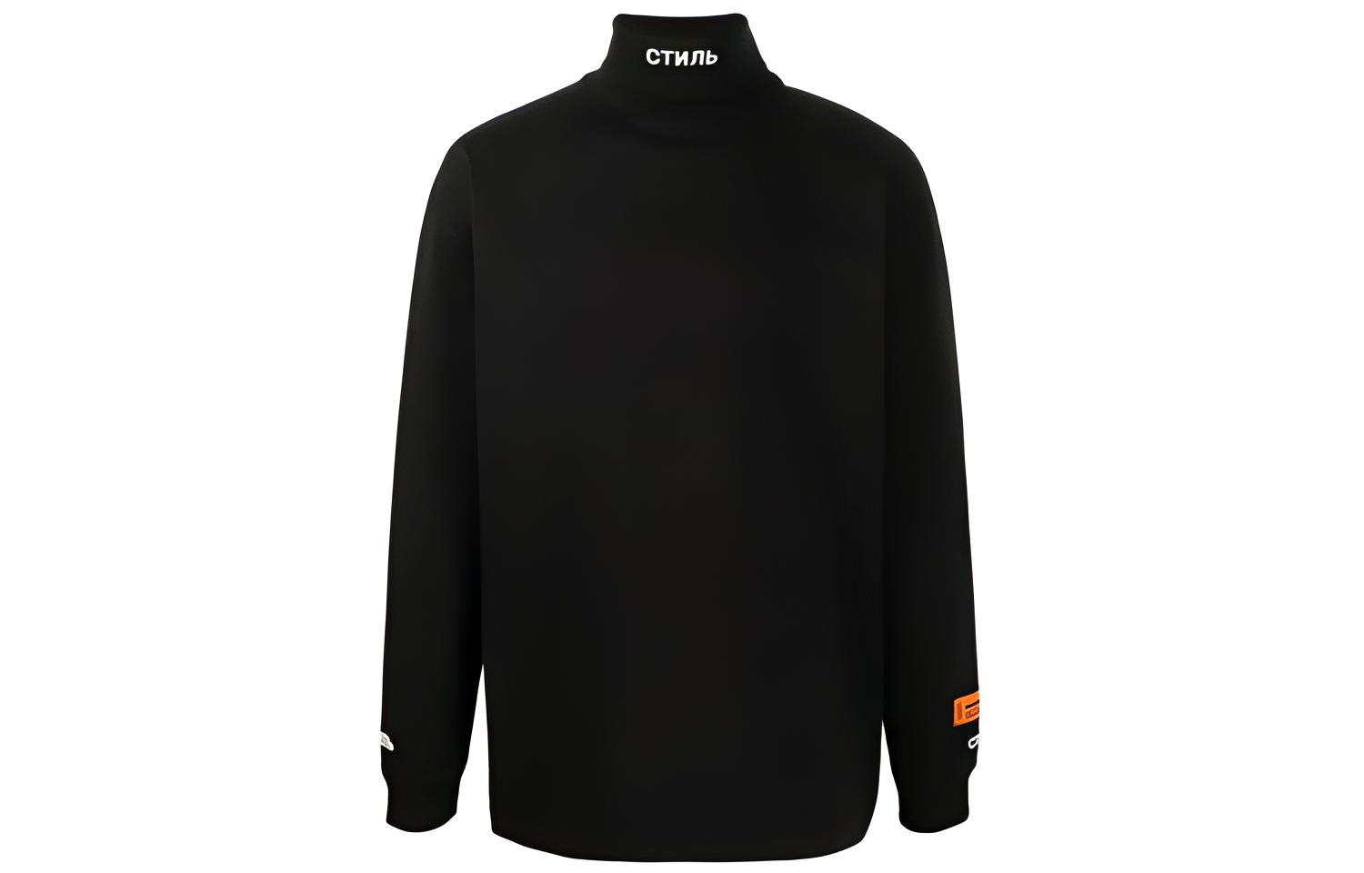 Heron Preston Embroidered High-Neck Sweatshirt Black () HMAB020R21JER0011001