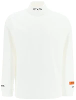 Heron Preston Embroidered Logo Turtleneck Sweatshirt White () HMAB020R21JER0010110 Heron Preston Embroidered Logo Turtleneck Sweatshirt White () HMAB020R21JER0010110