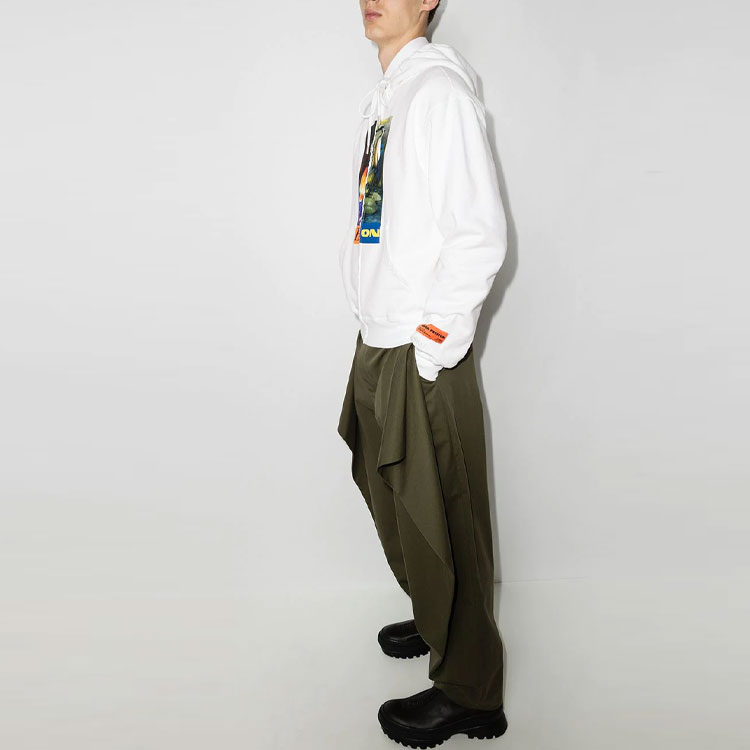 Purchase Sudadera HERON PRESTON FW21 Animal Print Blanca con Capucha. HMBB021F21JER0010122