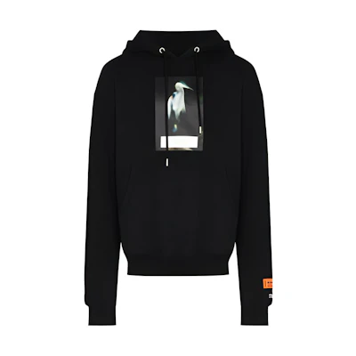 Heron Preston FW21 Cotton Printed Hoodie Black () HMBB017F21JER0011005