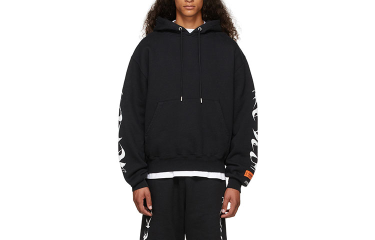 Heron Preston FW21 Letter Print Hoodie Men’s Black 212967M202003