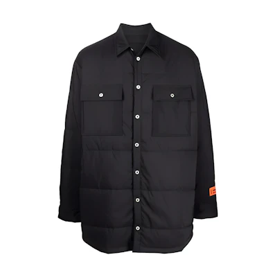 Heron Preston FW21 Padded Logo Patch Slim Fit Jacket Men’s Black HMEA072F21FAB0011000
