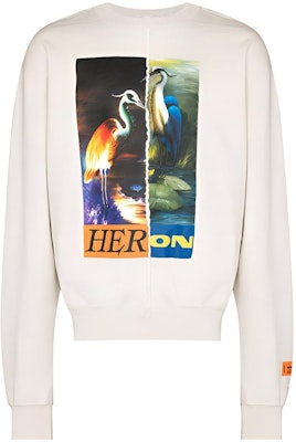 Sudadera Heron Preston FW21 Split Heron Crewneck Hombre Off-White. HMBA018F21JER0010822 Buy Sudadera Heron Preston FW21 Split Heron Crewneck Hombre Off-White. HMBA018F21JER0010822