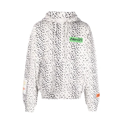 Heron Preston FW21 White Polka Dot Logo Hoodie Fashion HMBB017F21JER0050855