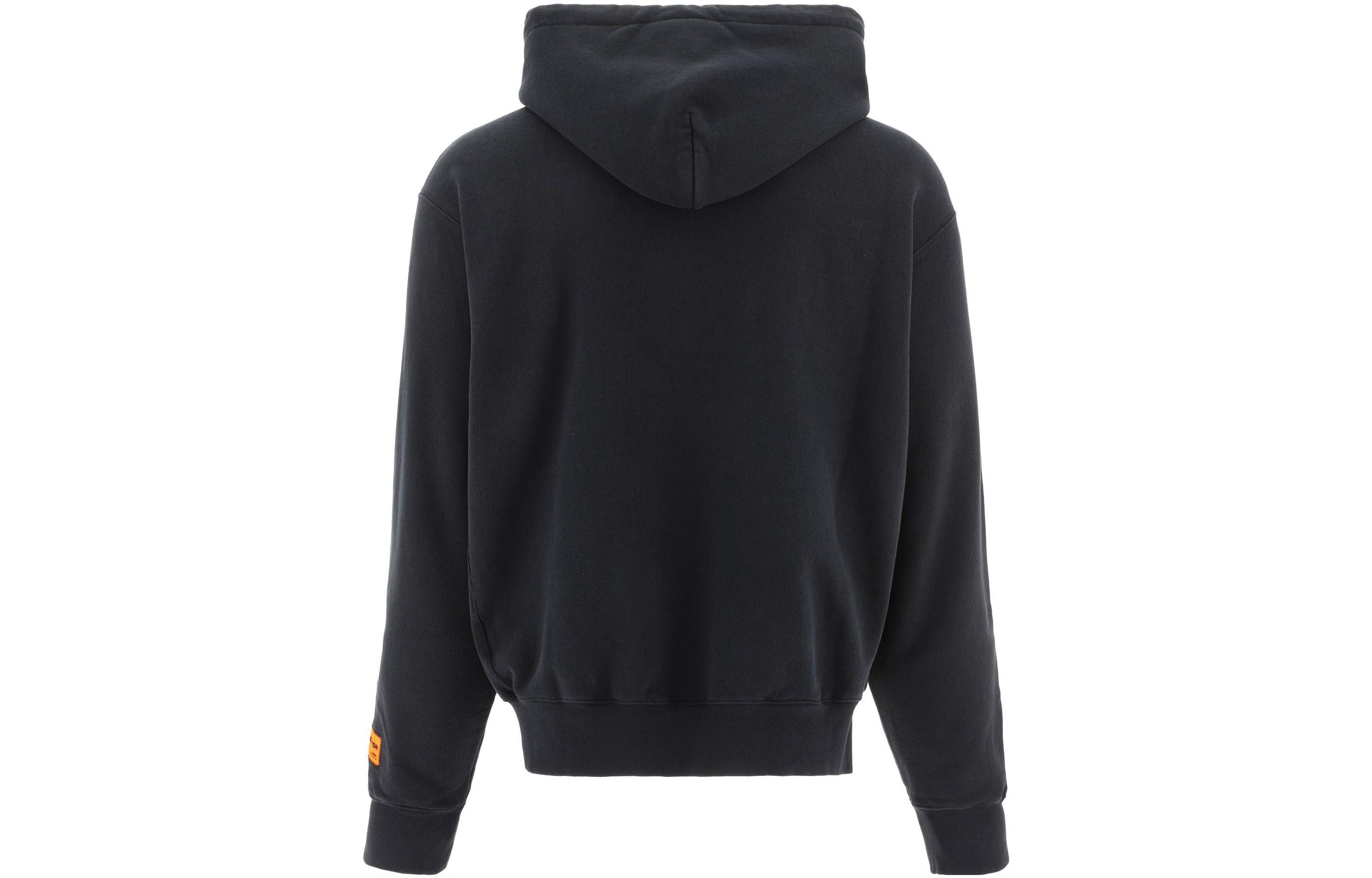 Lookbook HERON PRESTON FW22 Hoodie Hitam Oversized dengan Letter Print Casual. HMBB024C99JER0021001