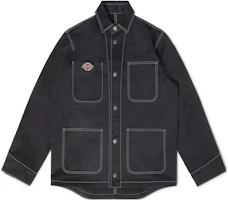 Heron Preston FW22 Black Logo Patch Single-Breasted Jacket HMES001S23FAB0011000 Heron Preston FW22 Black Logo Patch Single-Breasted Jacket HMES001S23FAB0011000